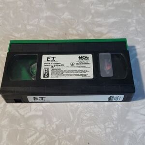 E.T. VHS Tape 1980's.